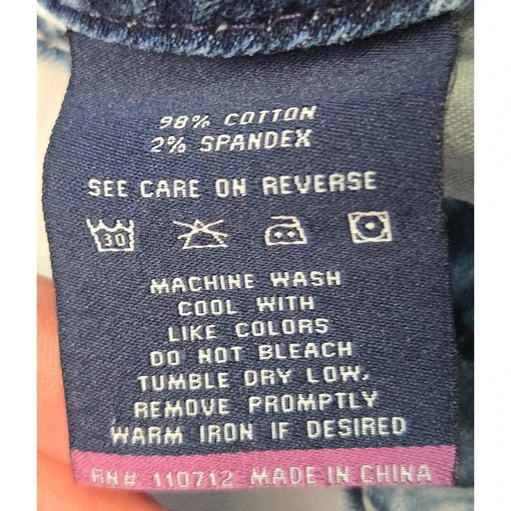 Vigoss The Dublin Short 7/8‎ Cotton Blend Y2K McBling Festival Sequin Denim